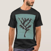 抽象的な海藻のシルエット Tシャツ (正面)