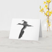 抽象的な海鳥 カード (黄色い花)