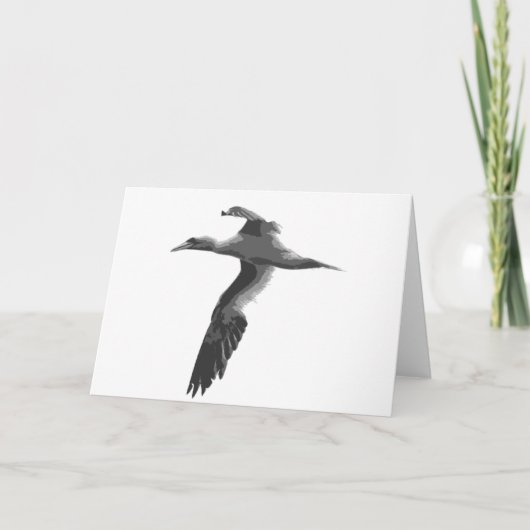 抽象的な海鳥 カード (正面)
