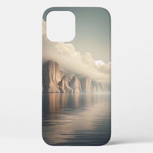 抽象的な液体の波の山のスマホケース エーテル Case-Mate iPhoneケース (裏面)