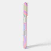 抽象的な液体の虹色のパステルカラー。名前を追加 Case-Mate iPhoneケース (裏面 / 右)