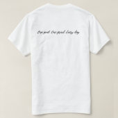 抽象的な渦巻き魚 - カラフルな新しい家族の仲間 Tシャツ (デザイン裏面)