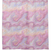 抽象的な渦巻き シャワーカーテン (正面)