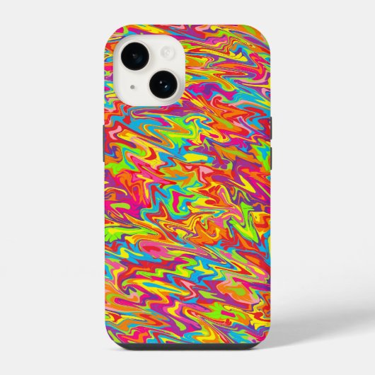 抽象的な渦巻き iPhoneケース (裏面)