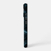 抽象的な渦巻き iPhone 16ケース (左側面)