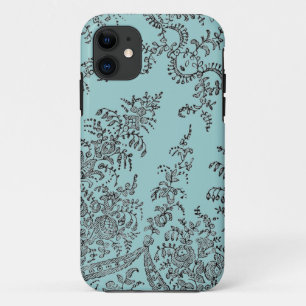 抽象的な渦巻のレースパターンiphone 5つのケース iPhone 11 ケース