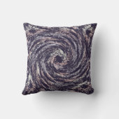 抽象的な渦巻の質 クッション (裏面)
