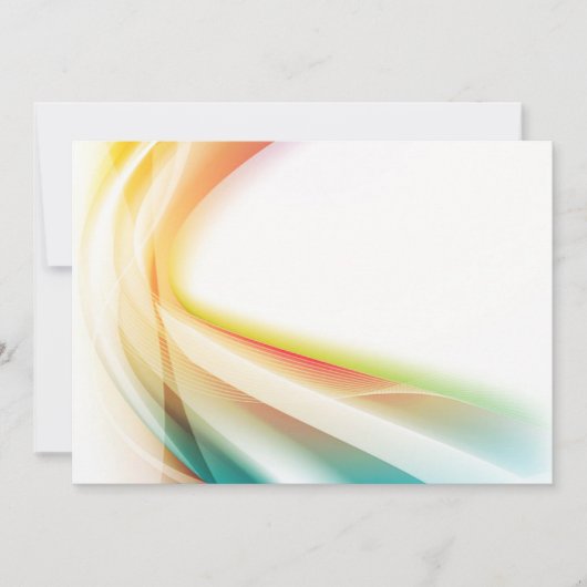 抽象的な渦巻2の招待状 招待状 (正面)