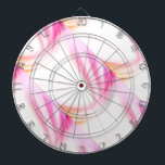 抽象的な渦巻4 ダーツボード<br><div class="desc">静かにピンクおよびモモの抽象的なdwirlのデザイン。</div>
