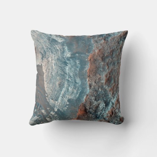 抽象的な溶岩の石の銅の水の装飾の枕 クッション (裏面)