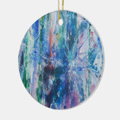 抽象的な滝 セラミックオーナメント (左)