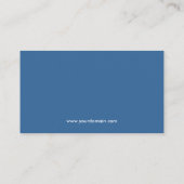 抽象的な濃紺のユニークなスポーツのフィットネスのトレーナー 名刺 (裏面)