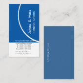 抽象的な濃紺のユニークなスポーツのフィットネスのトレーナー 名刺 (正面/裏面)