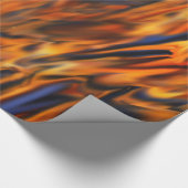 抽象的な火及び氷の包装紙 ラッピングペーパー (角)