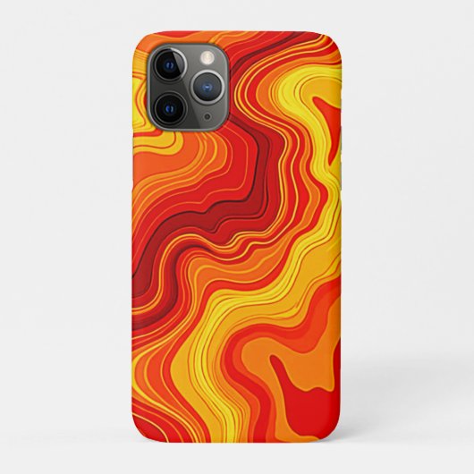 抽象的な火山地形アート Case-Mate iPhoneケース (裏)
