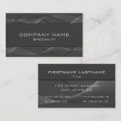 抽象的な灰色の名刺 名刺 (正面/裏面)