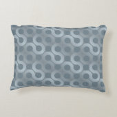 抽象的な灰色の流れの背景 アクセントクッション (裏面)