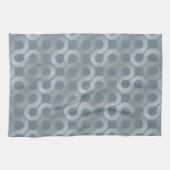 抽象的な灰色の流れの背景 キッチンタオル (横)