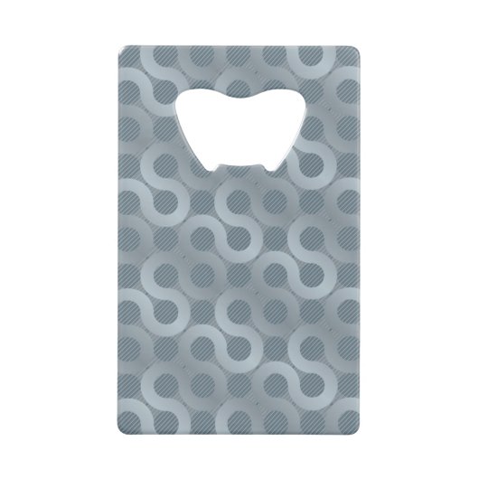 抽象的な灰色の流れの背景 クレジットカード栓抜き (正面)