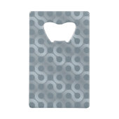 抽象的な灰色の流れの背景 クレジットカード栓抜き (裏面)