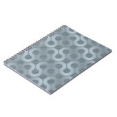 抽象的な灰色の流れの背景 ノートブック (左側)