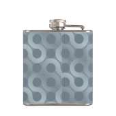 抽象的な灰色の流れの背景 フラスク (裏面)