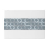 抽象的な灰色の流れの背景 招待状ベリーバンド (裏面例)