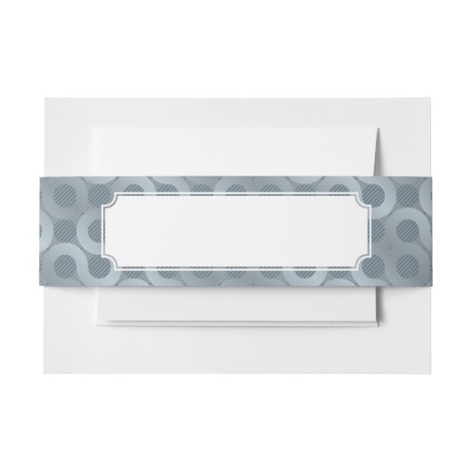 抽象的な灰色の流れの背景 招待状ベリーバンド (正面例)