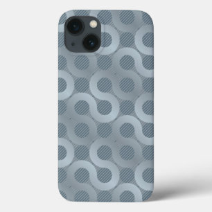 抽象的な灰色の流れの背景 iPhone 13ケース