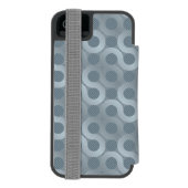 抽象的な灰色の流れの背景 INCIPIO iPhoneウォレットケース (フォリオ裏面)