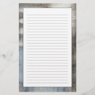 抽象的な灰色及び青の絵画 便箋