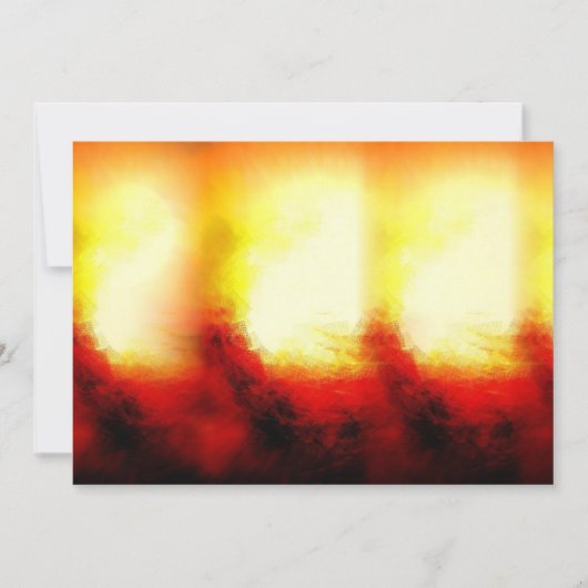 抽象的な炎の招待状 招待状 (正面)