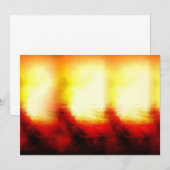 抽象的な炎の招待状 招待状 (正面/裏面)