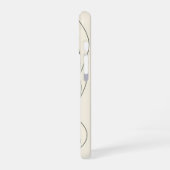 抽象的な熊の子のシルエット iPhone 16ケース (左側面)