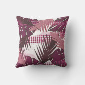 抽象的な熱帯の花の植物学 クッション (裏面)