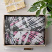 抽象的な熱帯黒く、ピンクのジャングルの葉 薄葉紙 (ギフト)