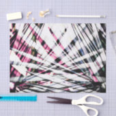 抽象的な熱帯黒く、ピンクのジャングルの葉 薄葉紙 (クラフト)