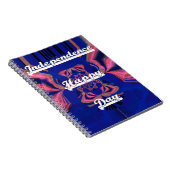 抽象的な独立記念日をお祝いするアート ノートブック (右側)