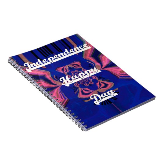 抽象的な独立記念日をお祝いするアート ノートブック (右側)