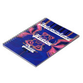 抽象的な独立記念日をお祝いするアート ノートブック (左側)