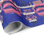 抽象的な独立記念日をお祝いするアート ラッピングペーパー (ロールコーナー)