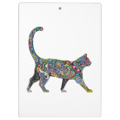 抽象的な猫 クリップボード (裏面)