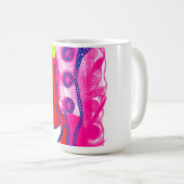 抽象的な王家の芸術  コーヒーマグカップ (正面右)