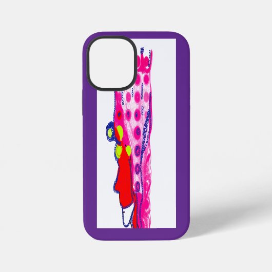抽象的な王家の芸術 iPhoneケース (裏面)