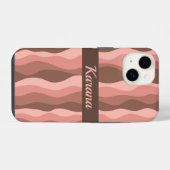 抽象的な珊瑚の波 iPhoneケース (裏面横)