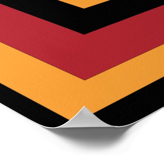 抽象的な現代アフリカ幾何学芸術 ポスター (角)