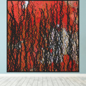 抽象的な現代アートの絵画 キャンバスプリント (インサイチュ (ウッドフロア))