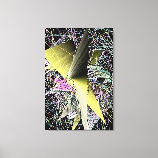 抽象的な現代アートの絵画 キャンバスプリント (正面)