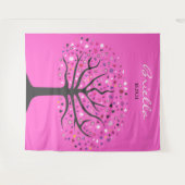 抽象的な生命の木の写真撮影用背景 招待状 タペストリー (正面(横))