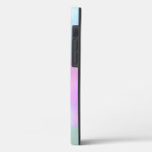 抽象的な疑似ホログラムカラフル ピンク ブルー Case-Mate iPhoneケース (裏面 / 左)
